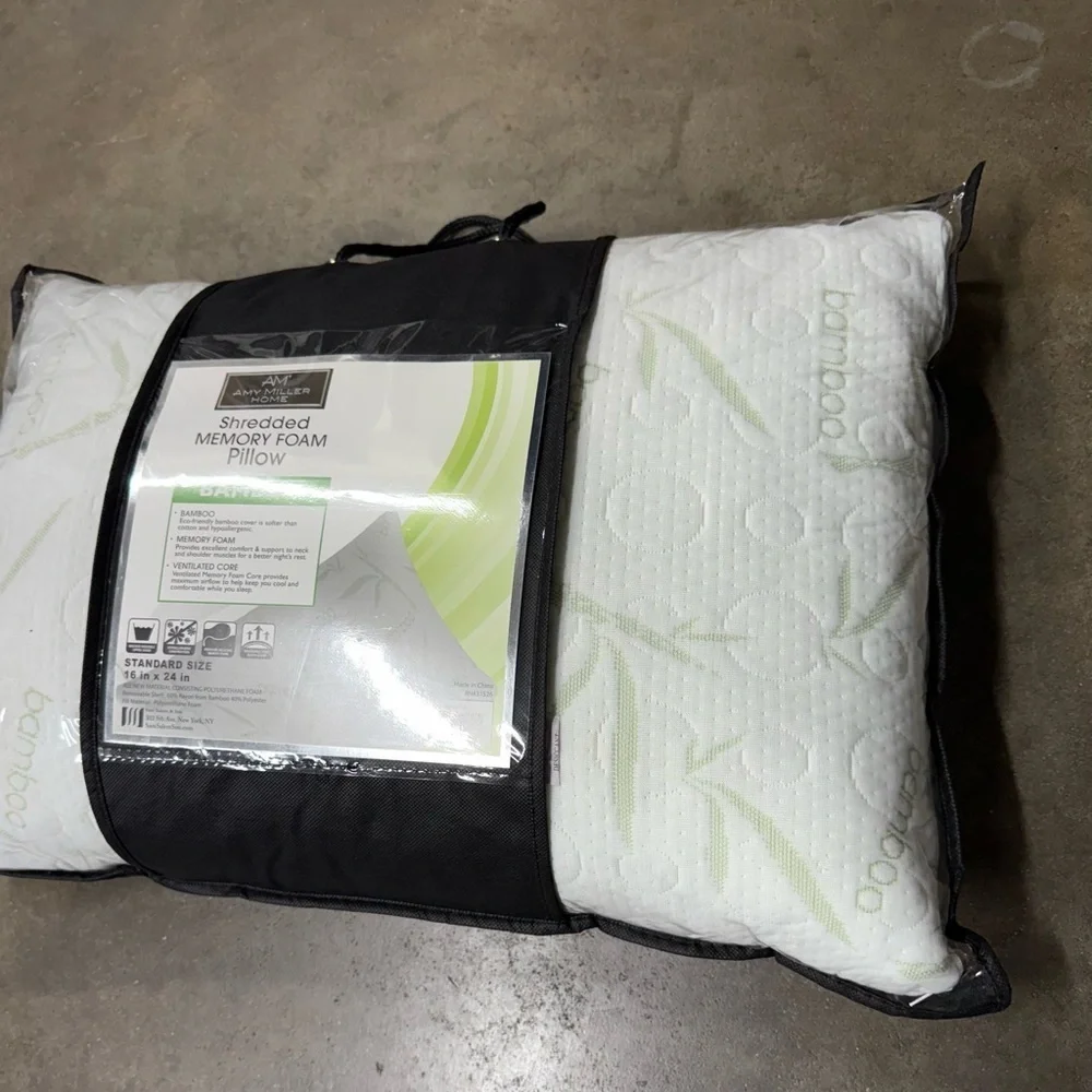 Amy Miller Home Shredded Memory Foam Pillow Standard Size